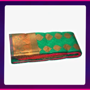 Aathira All Self Sarees Green - Image 2